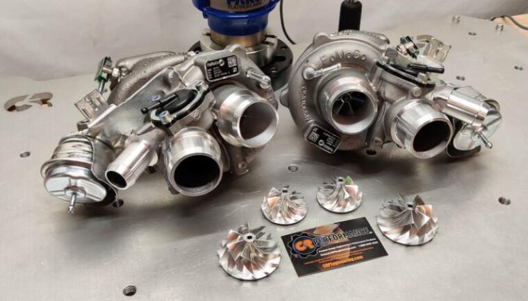 2013-2016 F-150 3.5L ECOBOOST STAGE 4  42MM/45MM CR8 BLADE TURBINE UPGRADE TURBO SET