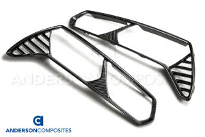 ANDERSON COMPOSITES CARBON FIBER TAIL LIGHT BEZELS - 2014-19  CORVETTE