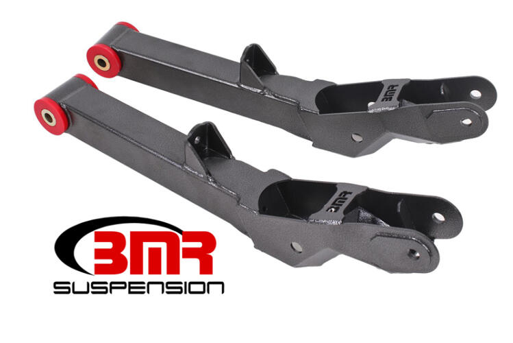 BMR REAR NON-ADJUSTABLE LOWER CONTROL ARMS - FOR LOWERED VEHICLES - BLACK