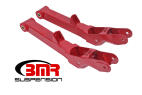 BMR REAR NON-ADJUSTABLE LOWER CONTROL ARMS -  FOR LOWERED VEHICLES - RED