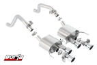 BORLA S-TYPE AXLE-BACK EXHAUST SYSTEM POLISHED TIPS - 2014-2019 CORVETTE