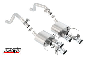 BORLA ATAK AXLE-BACK EXHAUST SYSTEM POLISHED TIPS - 2014-2019 CORVETTE