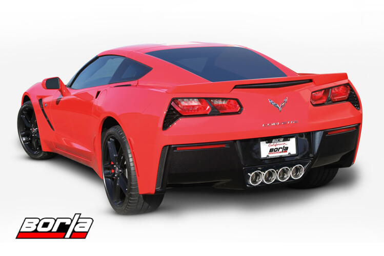 BORLA S-TYPE AXLE-BACK EXHAUST SYSTEM POLISHED TIPS - 2014-2019 CORVETTE