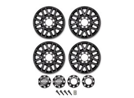 2005-2022 SUPER DUTY 20" X 8" PREMIUM BLACK PAINTED ALUMINUM WHEEL PACKAGE