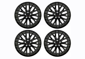 2015-2023 MUSTANG GT 19" X 9" & 19" X 9.5" PERFORMANCE PACK WHEEL SET WITH TPMS KIT - MATTE BLACK