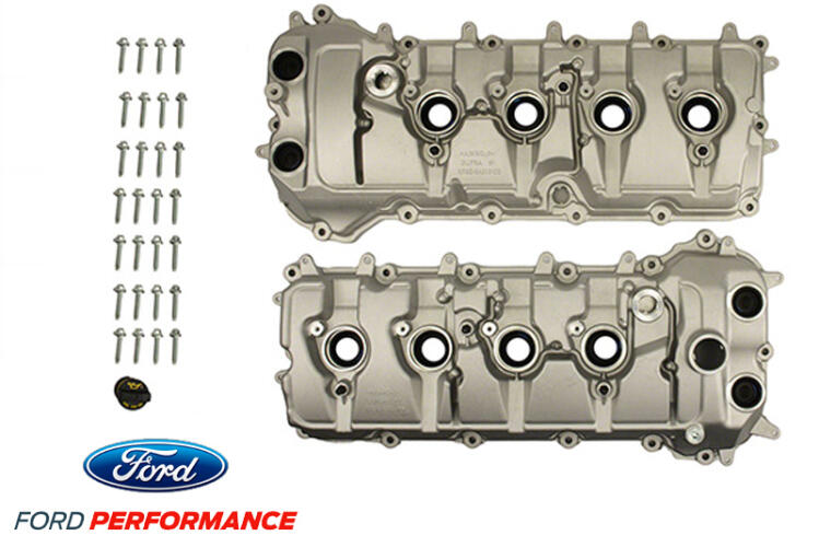 FORD PERFORMANCE ALUMINUM CAM COVER-PAIR - COYOTE