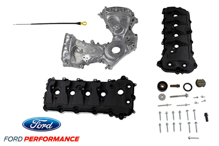 FORD PERFORMANCE CAM COVER & FRONT TIMING COVER KIT - COYOTE