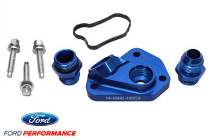 FORD PERFORMANCE  OIL LINE ADAPTOR - 2015-2024 5.0L COYOTE