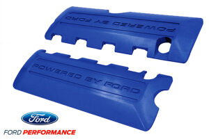 FORD PERFORMANCE  "POWERED BY FORD" BLUE COIL COVERS - 5.0L, 5.2L COYOTE