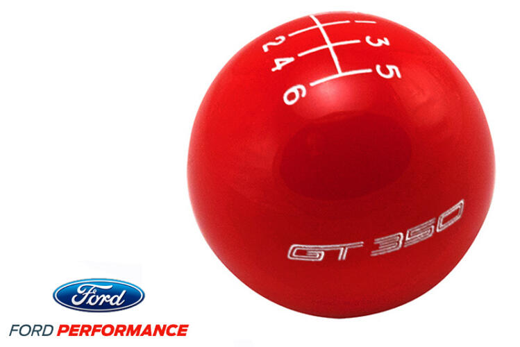 FORD PERFORMANCE 6-SPEED SHIFT KNOB - GT350 - RED