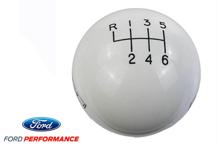 FORD PERFORMANCE 6-SPEED SHIFT KNOB - GT350 - WHITE