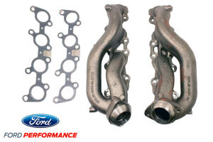 FORD PERFORMANCE STREET ROD CAST IRON EXHAUST MANIFOLDS - 2011-2023 5.0L COYOTE