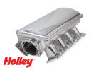 HOLLEY SNIPER EFI FABRICATED RACE SERIES INTAKE MANIFOLD - GM LS3/L92 - 90MM - SILVER