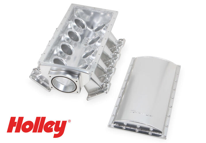 HOLLEY SNIPER EFI FABRICATED RACE SERIES INTAKE MANIFOLD - GM LS3/L92 - 90MM - SILVER