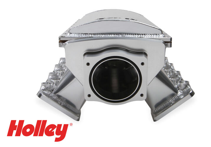 HOLLEY SNIPER EFI FABRICATED RACE SERIES INTAKE MANIFOLD - GM LS3/L92 - 90MM - SILVER