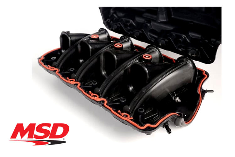 MSD ATOMIC AIRFORCE INTAKE MANIFOLD - GM GEN V - LT  -  BLACK/RED