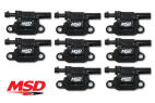 MSD BLASTER SERIES IGNION COILS (8-PK) - GM GEN V LT - BLACK